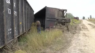 Property owners in Bridger concerned with derailment cleanup