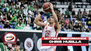 NCAA Season 98 JBB: Notable Performance - Chris Hubilla (LSGH vs San Beda, Final Four) (Mar 6, 2023)