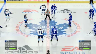 NHL 21 Gameplay Toronto Maple Leafs vs Winnipeg Jets