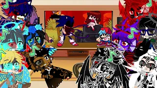 Me and my buddies react to Sonic.Exe Fnf mod 2.0