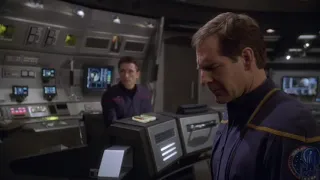 Captain Archer Contacts Admiral Forrest to Apprise Him About the Accident Over the Mining Colony