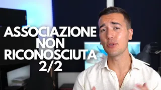 🙋🏻‍♂️⚠️ ASSOCIAZIONE NON RICONOSCIUTA (2/2) - DIRITTO PRIVATO IN 3 MIN. #24 #diritto #lezioni #legge