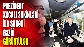 Prezident Xocalı sakinləri ilə Qarabağı gəzdi - QÜRUR DOLU GÖRÜNTÜLƏR