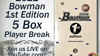 2021 BOWMAN 1st EDITION 5 Box Player Break  eBay 04/23/21