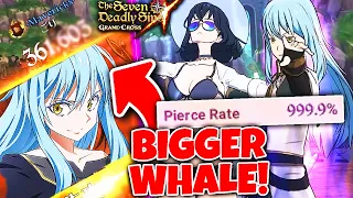 TROLLING WITH RIMURU PIERCE GOD MODE OP TEAM!! 360K+ WHALE SCARE! | Seven Deadly Sins: Grand Cross