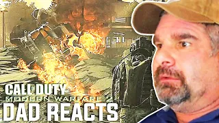 Dad Reacts to Russia Invading the US - MW2 Remastered Walkthrough Part 4 (Wolverines)