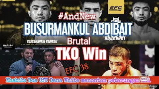 Яманбаев vs Абдибаит Ruslan Yamanbaev vs Busurmankul Abdibait. Khabib hadir memberikan sabuk Juara..