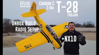 Eflite - Carbon-Z T-28 Trojan - 2.0m - Unbox, Build, & Radio Setup