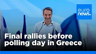 Greek EU candidates host final rallies before polling day