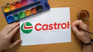 How to draw the Castrol logo 2023