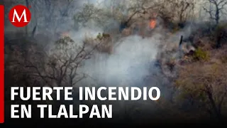 Cuerpo de bomberos controla incendio cerca de Six Flags en Tlalpan