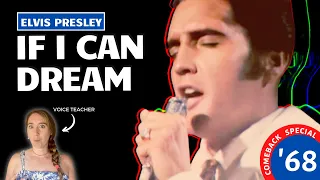 Voice Teacher Reacts to If I Can Dream by Elvis Presley ('68 Comeback Special)