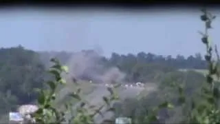 Последствия артобстрела окрестностей поселка Металлист и видео с передовой