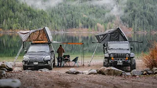 SilentFamily with Friends: Embracing Camping in the Rain [iKamper, ASMR, Waterproof Gear]