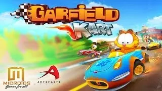 Garfield Kart iPhone 5C iOS 7.0.3 HD Gameplay Trailer