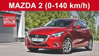 Mazda 2 Acceleration 0-140 km/h (1.5 90 PS AT)