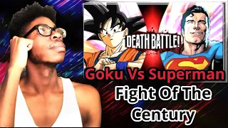 Goku VS Superman (Dragon Ball VS DC Comics) | DEATH BATTLE! (Reaction)