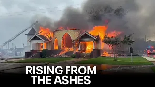 Community rallies around Royse City church members after fire burns down sanctuary