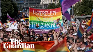 Thousands join Budapest Pride march to protest against anti-LGBTQ law