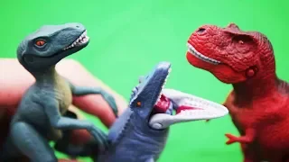 T-Rex, Mosasaurus, Raptor "ANIA" Takara Tomy - Jurassic Park -