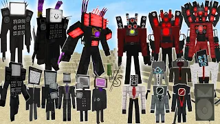 Upgrade Titan TV MAN vs All Speakerman - ALL TV MAN VS Speakerman in Minecraft