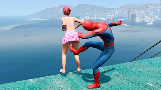 GTA 5 Water Ragdolls - Spiderman vs Beach girls vol.2 (Euphoria Physics Showcase)