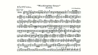 Washington Grays March By Claudio Grafulla - 1st 2nd Altos