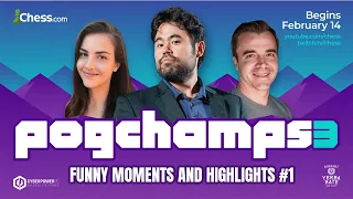 POGCHAMPS 3 - Funny Moments and Highlights #1 @xQcOW, @Logic, @GMHikaru, @Pokimane