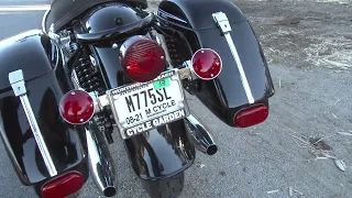 1971 Moto Guzzi Ambassador with Wixom Saddlebags