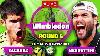 ALCARAZ vs BERRETTINI | Wimbledon 2023 | LIVE Tennis Play-by-Play Stream