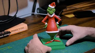 Making the Grinch in polymer clay