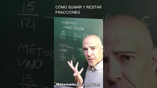 SUMA Y RESTA DE FRACCIONES. Distinto denominador. 🧐Comparativa de métodos✏️