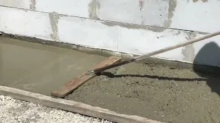 Заливка бетонного пола в сарае/гараже