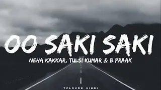 Saki saki song with lyrics in black 🖤  and white