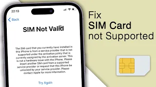 How to Fix SIM NOT SUPPORTED on Any iPhone! Unlock iPhone from Carrier [2023]