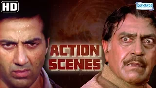 Action Scenes from Salaakhen (1998)(HD) Sunny Deol - Amrisah Puri - Anupam Kher - Hit Hindi Movie