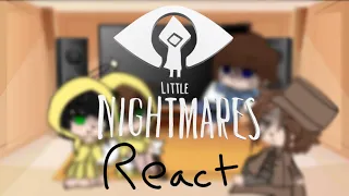 Little Nightmares react to LN2 endings | GACHA CLUB | •Little Shine•