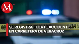 Choque entre camioneta y autobús en la carretera Veracruz-Puebla deja un muerto y dos lesionados
