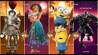 IT Vs Enchanto Vs Minions Vs VENOM ||| Tiles Hop EDM Rush