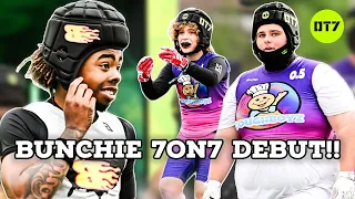 CRAZIEST 7ON7 LEAGUE EVER IS BACK!! BUNCHIE YOUNG VS DOUGHBOYZ LIVE 😱 (OT7 Dallas Day 1)
