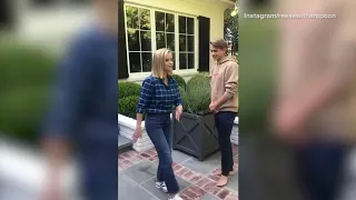 Video: Reese Witherspoon has her son Deacon help her with TikTok