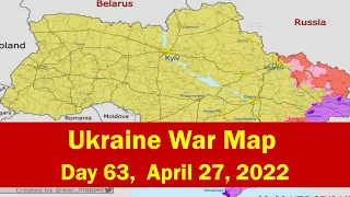 🔥Ukraine War - New Ukraine War Map April 27, 2022, day 63 Russian invasions | Ukraine-Kriegskarte