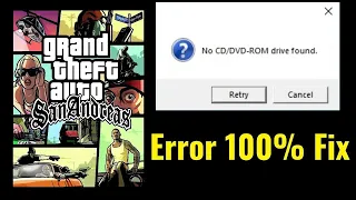 How to fix GTA San Andreas no disc inserted problem!! 100% WORKING!