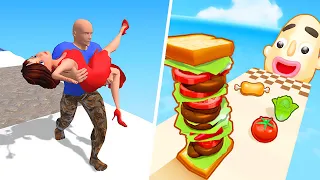 Sandwich Runner | Girl Rider - All Level Gameplay Android,iOS - NEW APK UPDATE