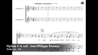 Rameau, Jean Philippe - Hymne à la nuit - Guide voix - Tutti