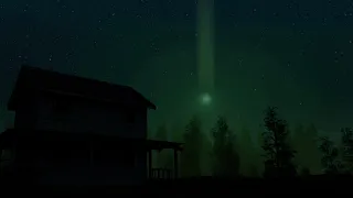 Если бы комета Нисимура была на расстоянии 1 млн км - как это могло выглядеть в небе