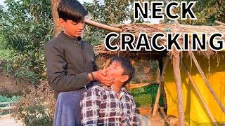 ASMR HEAD MASSAGE &NECK CRACKING BY INDIAN KID MASSEUR CHHOTU TO CHUNNY LAL | ASMR MASSAGE Therapy💈