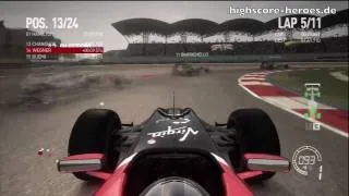 F1 2010 Videogame: More Bugs - Transparent Cars / Replay Bug [Gameplay] [HD]