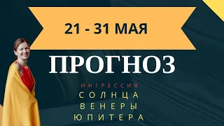 АСТРОПРОГНОЗ: 21-31 МАЯ. АСПЕКТ УДАЧИ. АСТРОЛОГИЯ С ЕЛЕНОЙ НЕГРЕЙ