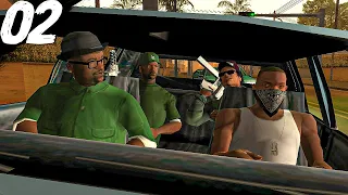 CJs FIRST FIRST DRIVE BY - Grand Theft Auto San Andreas - Part 2